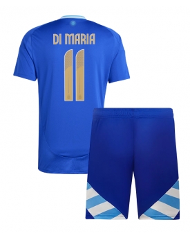 Argentina Angel Di Maria #11 Maglia Gara Trasferta Repliche Copa America 2024 Bambino